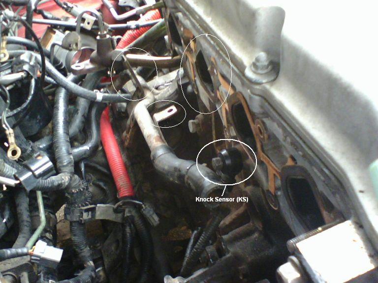 How to replace knock sensor on 98 nissan altima #6